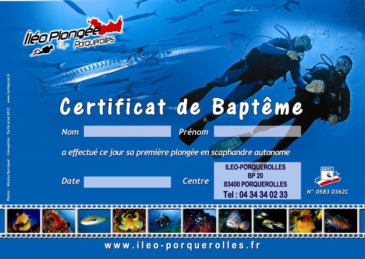 Certificat de Baptême